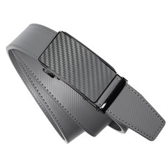 Drowsmen Leather 36&Prime;-42&Prime; Waist Adjustable, Carbon Fiber Gray/Grey Belts