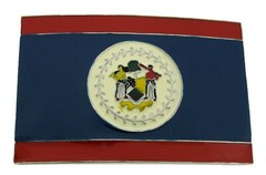 12 Pcs Belt Buckles Wholesale Lot Belize Central American Flag City Map Western