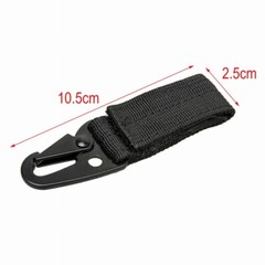 Tactical Nylon Molle Buckle Hook Carabiner Key Chain Key Clip Belt Metal Hook
