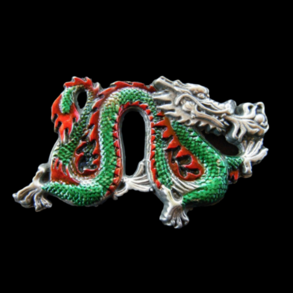 Chinese New Year China Dragon Belt Buckle Boucle de Ceinture