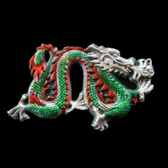 Chinese New Year China Dragon Belt Buckle Boucle de Ceinture