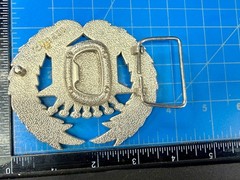 Cadillac Crown Logo Emblem Olive Branches and Flag 90&rsquo;s 187 Inc Belt Buckle