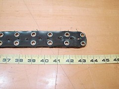 Motorcycle Eyelet Grunge Punk Grommet Leather Belt Buckle Unisex Black Motocross