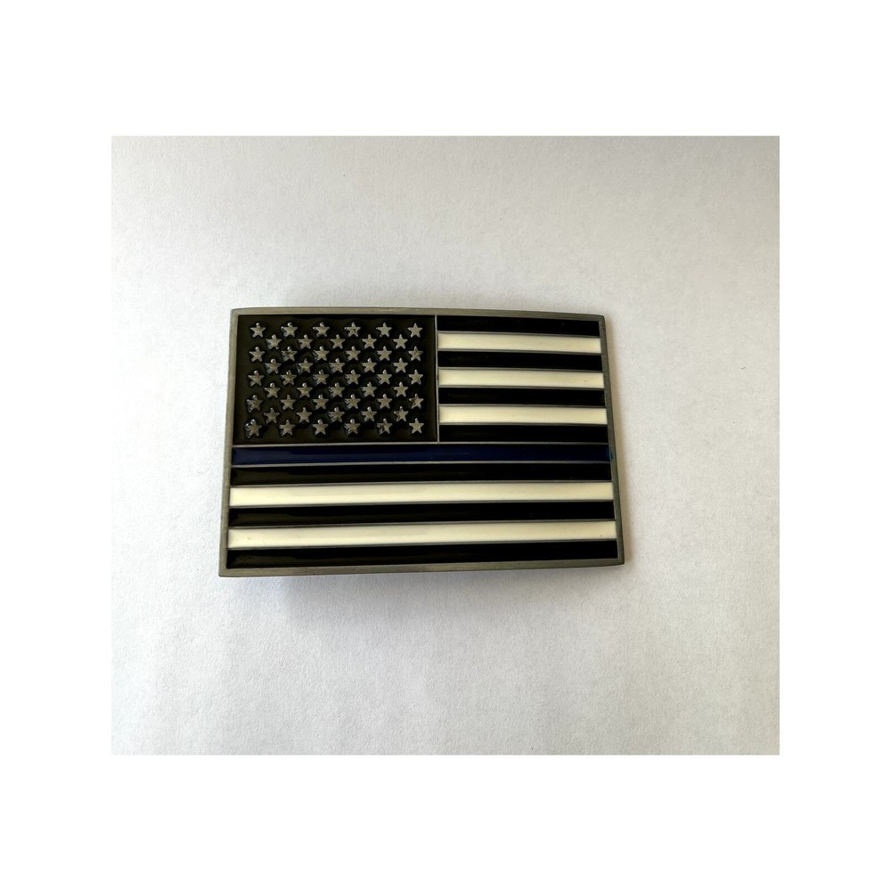 Thin Blue Line Law Enforcement Belt Buckle