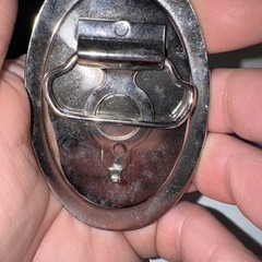 1978 Southern Pacific Tucson Division Railroad Safety Silver Belt Buckle