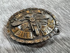 Vintage Daytona Bike Week 1985 Belt Buckle Mens Biker USA The Buckle Tree b