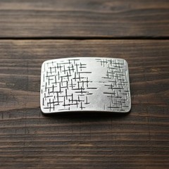 Modern Metal Belt Buckle Rectangle – Clear, Strong and Expressive
