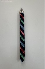 Tommy Hilfiger Mulicolor D Ring Belt Striped Fabric – Size Small