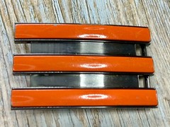 Adidas Golf 3 Stripe Orange & Black Color Trophy Award Style Used Belt Buckle