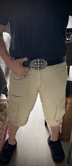 Cross Belt Buckle Darren McNeese Archive 4.5” x 3” Handmade Textured Metal