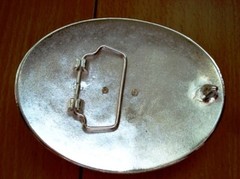 Western Cowboy Horse Head 2 Tones Belt Buckle Round