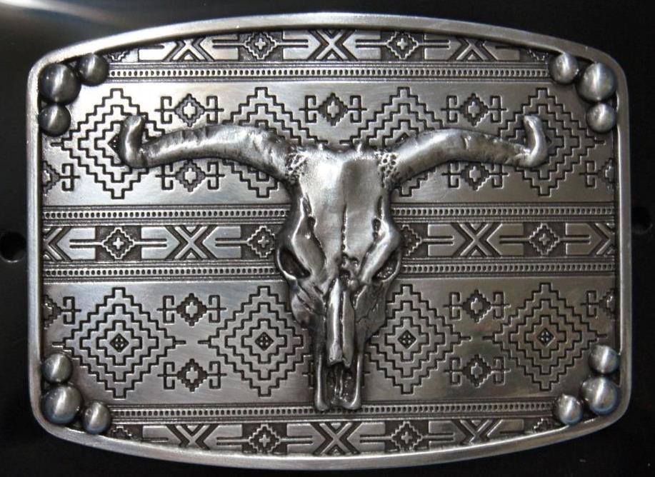 M&F WESTERN Nocona Western Belt Buckle Longhorn Steer Skull Belt Buckle 37716