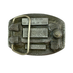 Vintage World War II 50th Anniversary Belt Buckle 1941 1991 532/10000