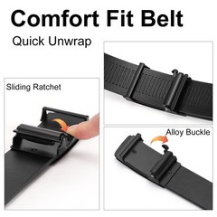 SENDEFN Ratchet Belt for Men Automatic 28&Prime; to 40&Prime; Waist Adjustable, Black-90