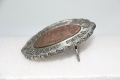 1970&rsquo;s Belt Buckle Oval Mixed Metal 200 Years Ago Liberty Bell