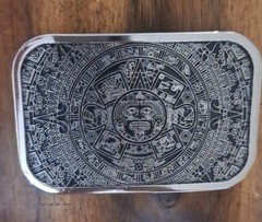 Aztec Mayan calendar mens women&rsquo;s belt buckle