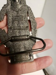 Vtg 1989 AMERICAN BUCKLE CO Solid Brass US Civil War Baron Rifle Wreath Belt
