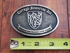 Curragh Resources Inc. Faro Yukon, Canada – Belt Buckle