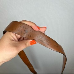 Joseph Abboud | Size 44 Brown Tan Leather Belt with Silver Buckle