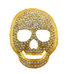 Skeleton Belt Buckle Skulls Crossbones Halloween Costume Western Silver Fashion