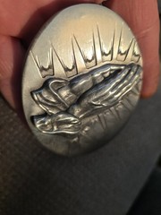 Praying Hands Vintage retro GREAT AMERICAN PRODUCTS BELT BUCKLE