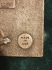 Hercules Powder Company 1912 Men&rsquo;s Silver Metal Clip Belt Buckle Logo USA
