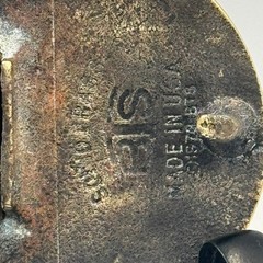 Vintage Odessa Babbitt Bearing Co Solid Brass Belt Buckle Industrial Texas Oil