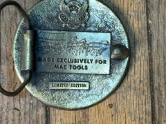 Vintage Mac Tools Round Stars Limited Edition Metal Belt Buckle