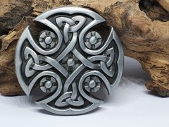 Celtic Knot Belt Buckle Shield Cross For 40mm Belt Pagan Norse Viking Gift Uk