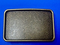 Brown Rectangular Raised Boarder Belt Buckle For Your Craft Project Or To Wear!