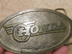 Vintage 70&rsquo;s Honda Dirt Bike Men&rsquo;s Belt Buckle