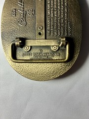 Vintage The Crockett Spinning Spur Belt Buckle Award Design Medals Western Brass