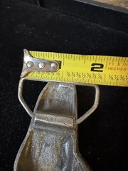 VINTAGE 1978 Indiana Metal Craft CUT-OUT SPORTS CAR BELT BUCKLE