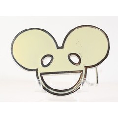 Deadmouse LOGO Style Metal Glow in the Dark Enamel Inlay Metal Buckle 4&Prime; x 3&Prime;