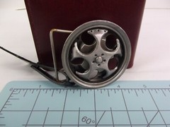 Pugs Gear Belt Buckle Spinners Wheels Rims Steel NWT