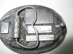 SISKIYOU WICHITA MEN&rsquo;S BOWLING ASSOCIATION 60TH ANNUAL TOURNAMENT BELT BUCKLE