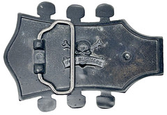 Pink Guitar Head Music Enameled Belt Buckle New