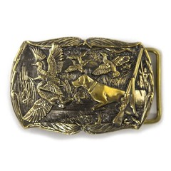 Belt buckle « Duck hunting », Trophy belt buckle, Hunter belt buckle