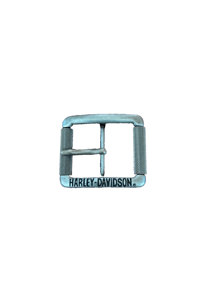 Harley Davidson Belt Buckle Nickel Silver Tone Motorcycles Bike Square