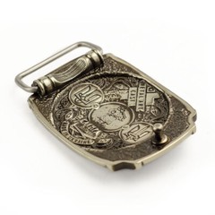 German silver belt buckle Glory to Ukraine! , National Ukrainian trident buckle