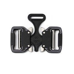 Double Buckle 38mm Belt Buckle Tactical Belt Quick Release Metal Webbing Outdoor