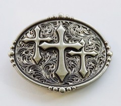 Multiple smooth brass alloy Western cowboy bronze belt buckle alloy plate