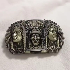 Men&rsquo;s Metal Belt Buckle Lighter – Refillable Novelty Outdoor Accessory