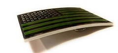 USA FLAG OD Green and Black belt buckle military army navy marines AF US Seller