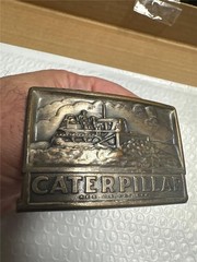 Vintage Caterpillar Bulldozer Belt Buckle
