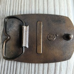 Gehl Belt Buckle Mens Bronze Showdown 1976 Bergamot Brass Works Rodeo Western