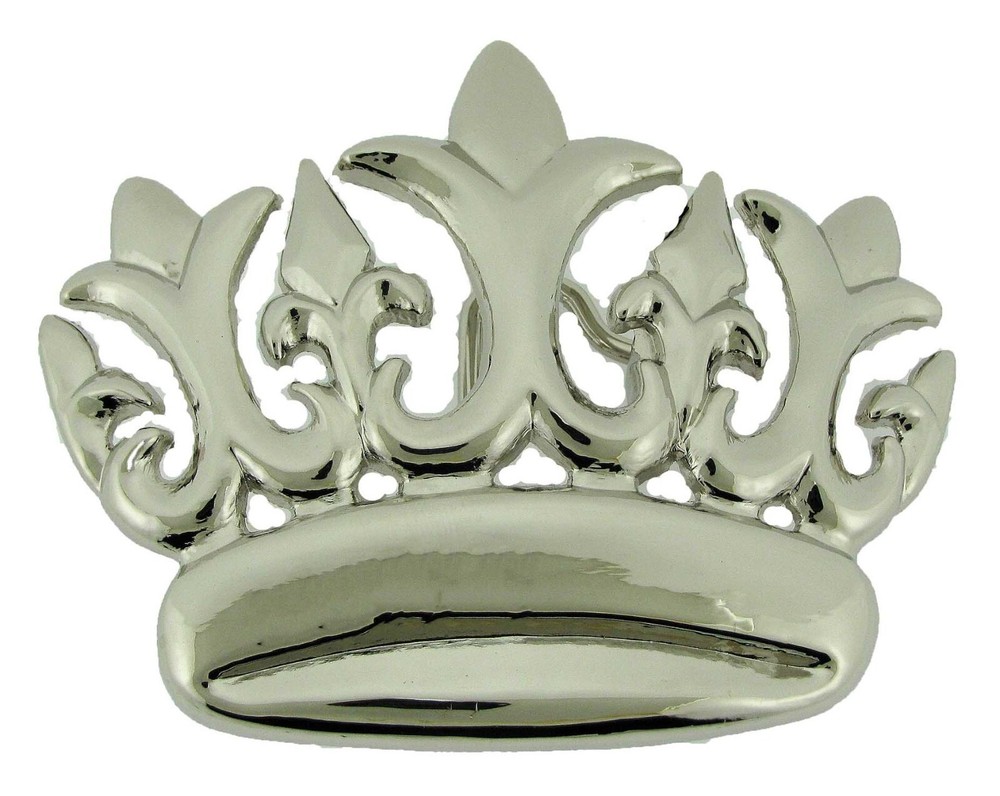 Crown Belt Buckle Silver Metal Western Cowboy Cowgirl Men Women Rodeo Rock Rebel