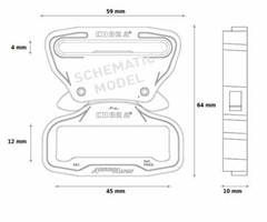 AustriAlpin 45mm 1.75&Prime; Pro Style Matt Black Cobra Buckle XL Bk Ears FY45MVF-XB