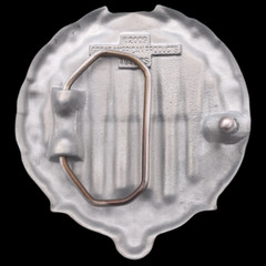 Bullets Skull Badge Belt Buckle