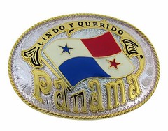 Lindo Y Querido Panama Country Flag Belt Buckle Central Panamanians Nation Big